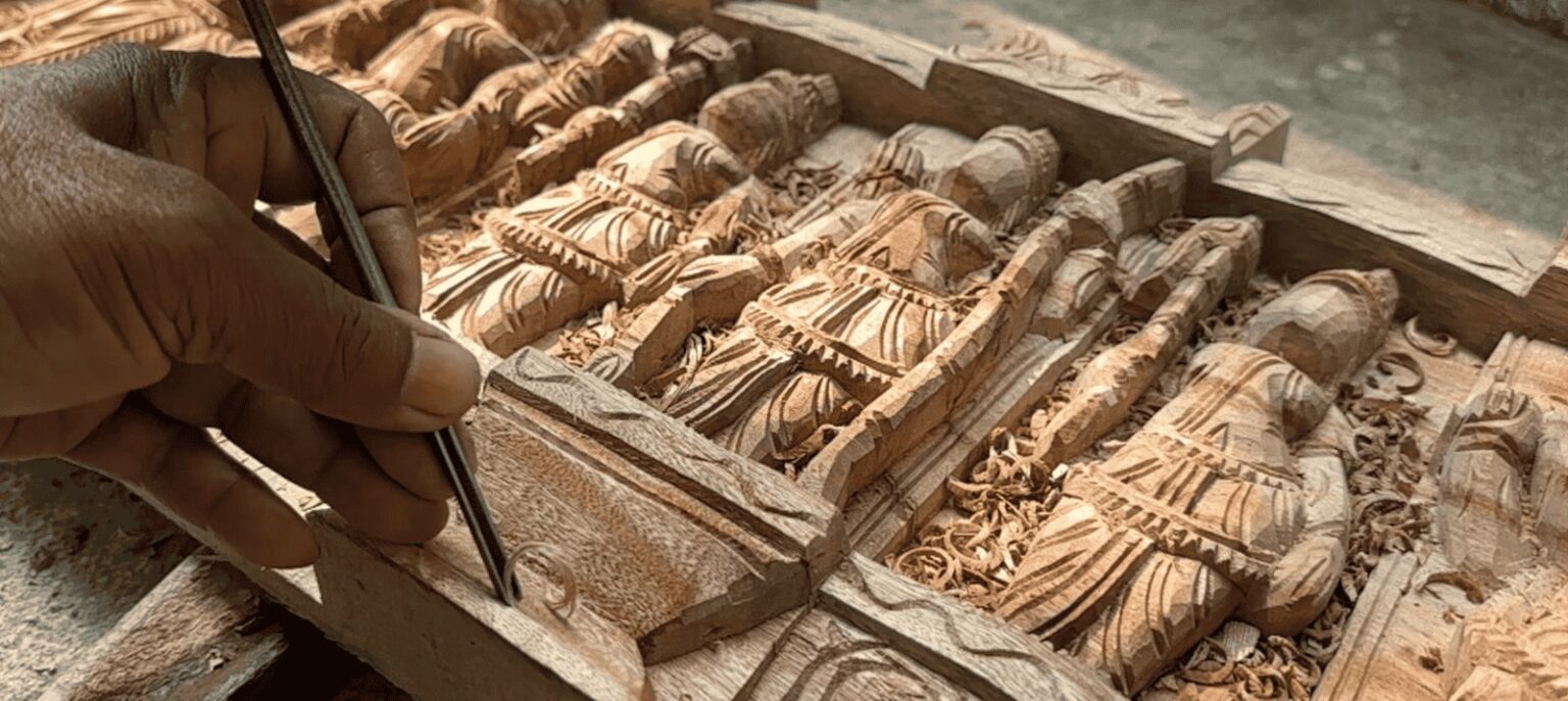 wooden handicrafts in india