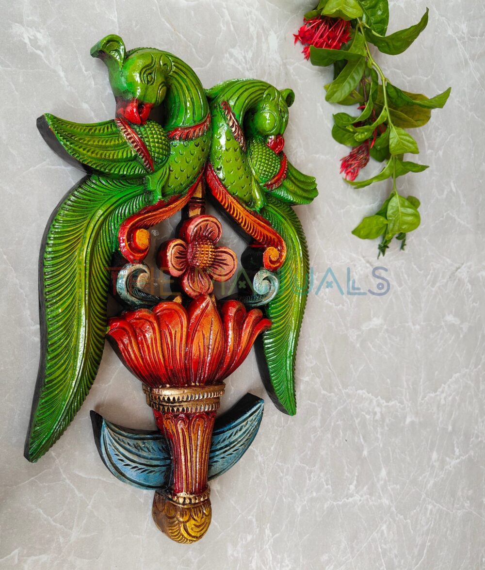 parrots with special design with green colour