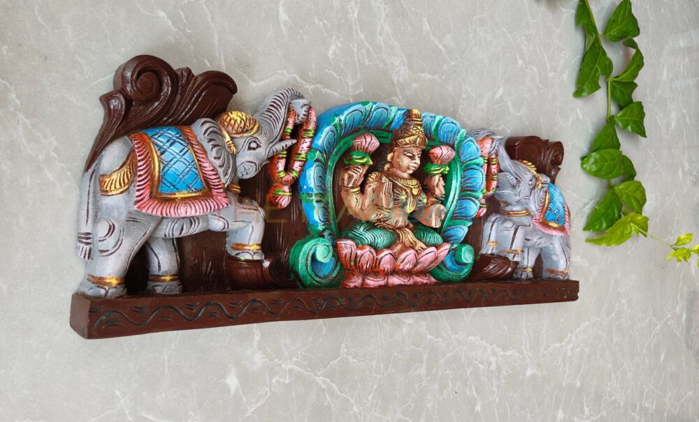 godess lakshmi with elephants garland - Image 3