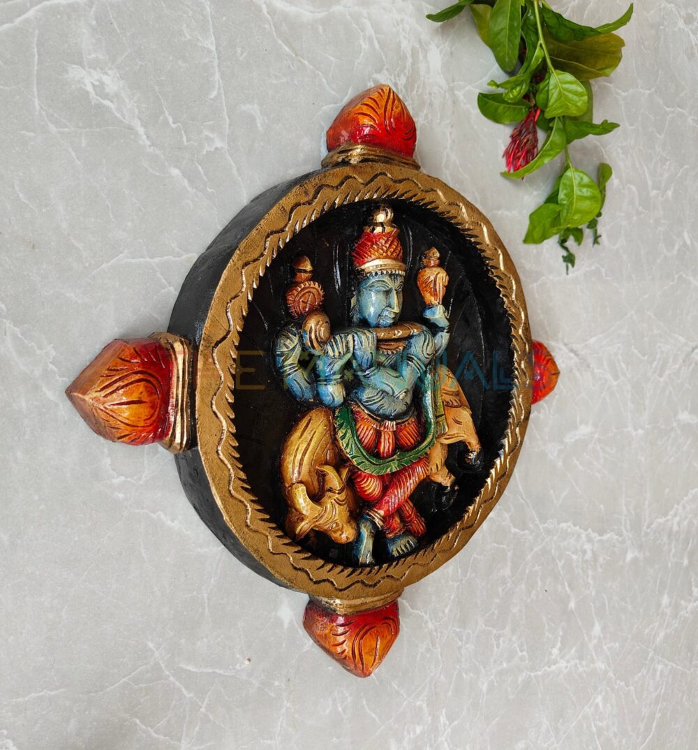 lord krishna with cow