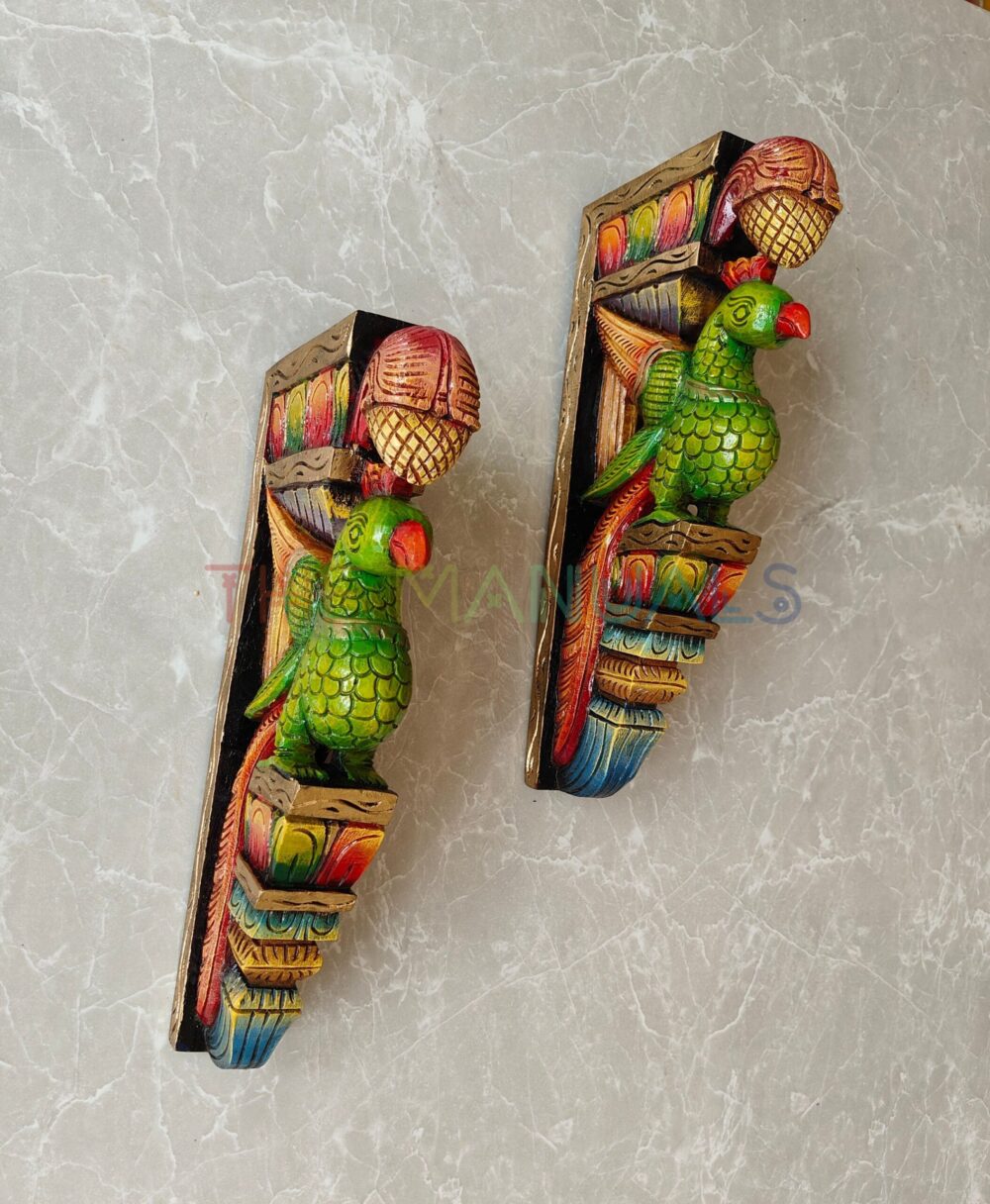 green colour parrots standing on entrance - Image 3