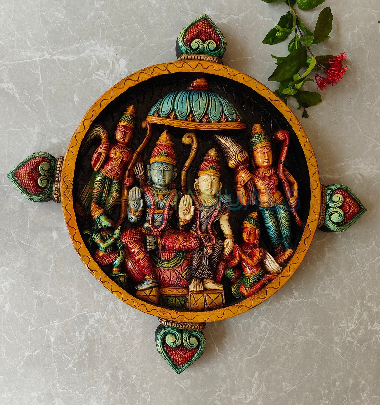 Rama Pattabhishekam Wall Hanging - Image 4