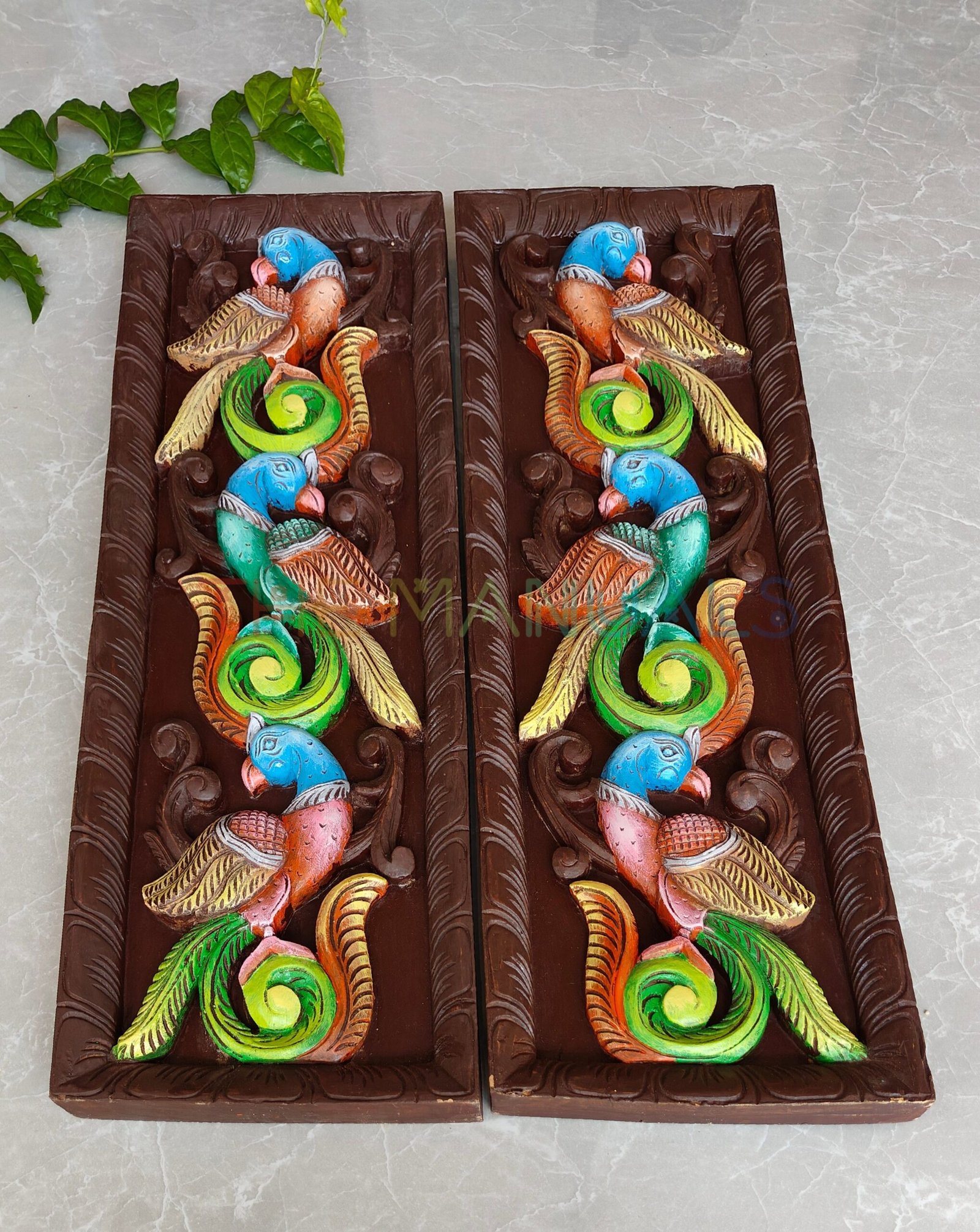 Colorful Parrot Panel Wall Art