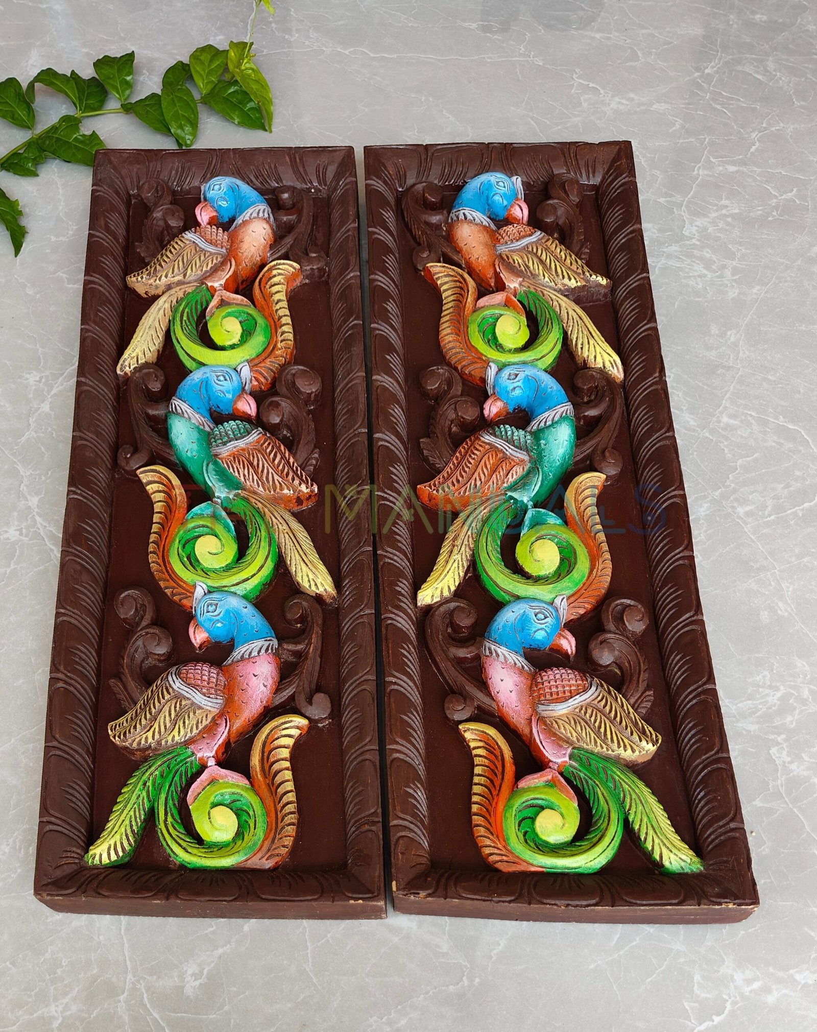 Colorful Parrot Panel Wall Art - Image 2
