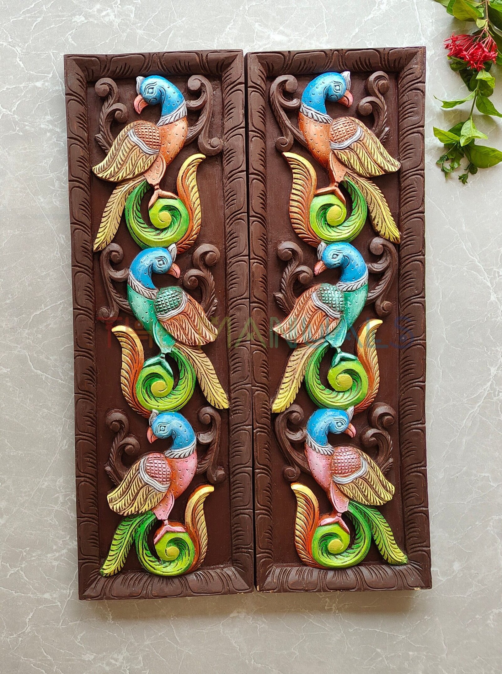 Colorful Parrot Panel Wall Art - Image 3
